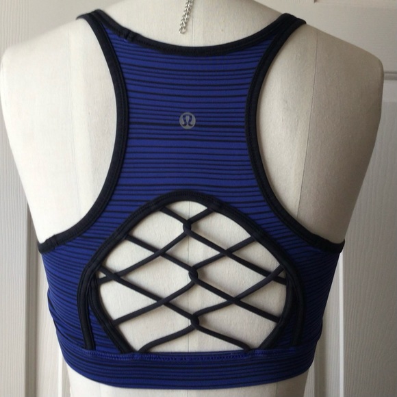 lululemon athletica Blue and Black Sports Bra - Picture 8 of 11